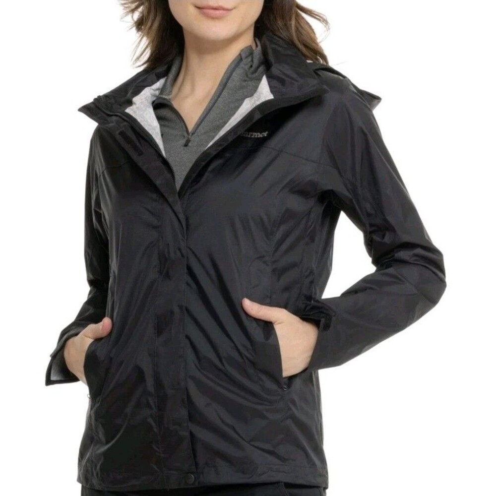 Marmot Women's Precip Eco Jacket rain coat / Black‎ / 46700-001 / Large / New